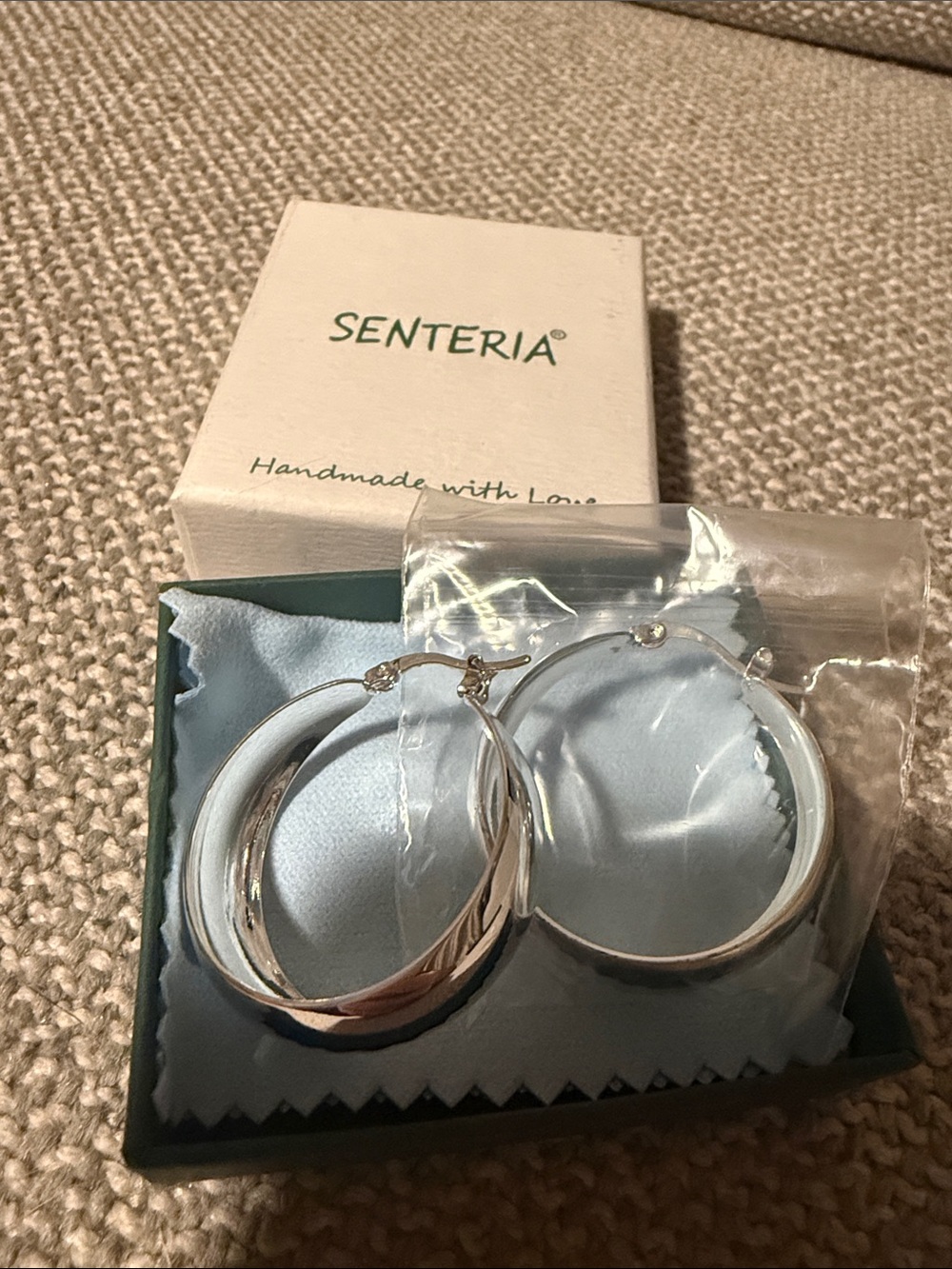 Sterling Silver 925 Hoop Earrings - Classic Silver Hoop NEW